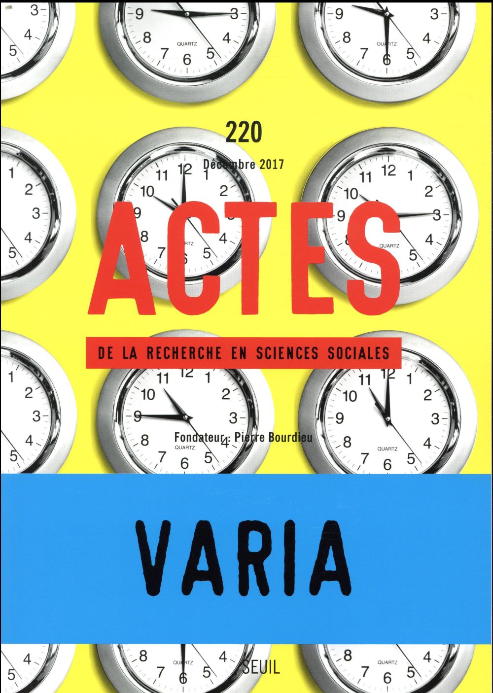 Actes de la recherche en sciences sociales n.220 : varia