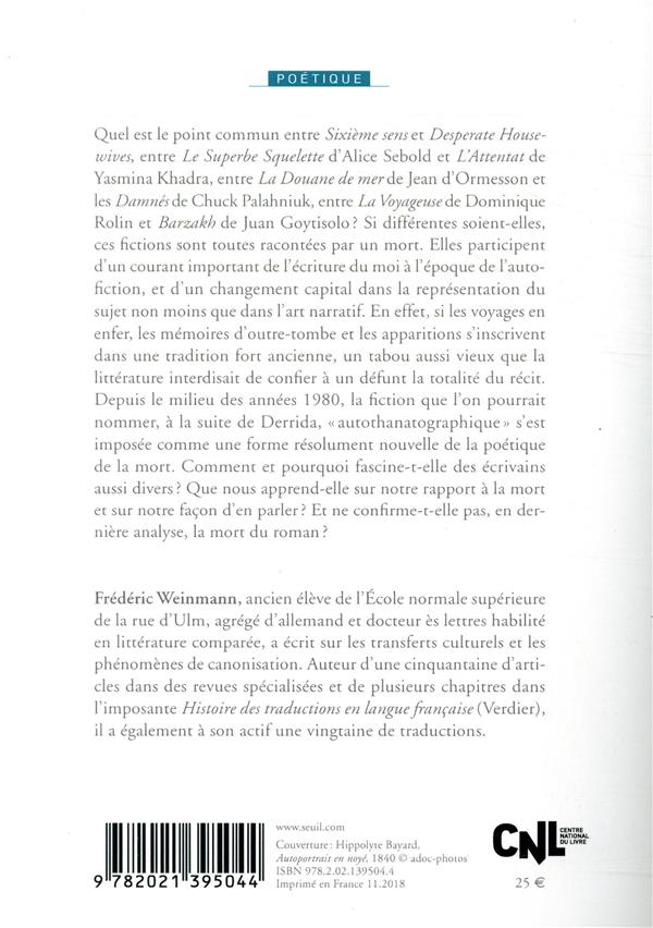 Revue poétique : je suis mort ; essai sur la narration autothanatographique