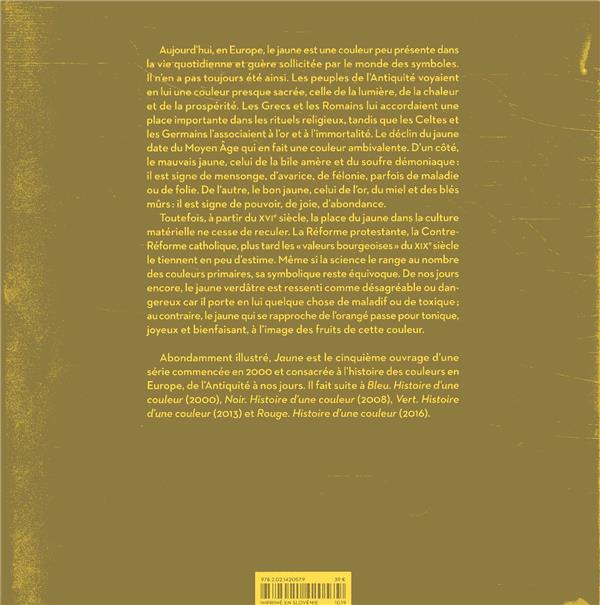 Jaune ; histoire d'une couleur