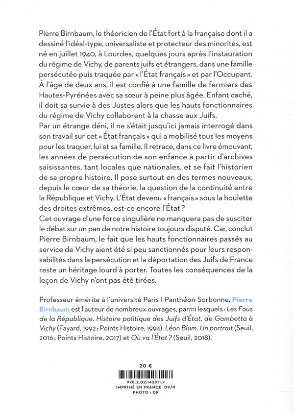 La leçon de Vichy ; une histoire personnelle
