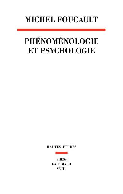 Phénoménologie et psychologie 1953-1954
