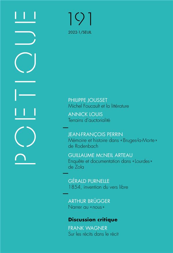 Revue poétique n.191