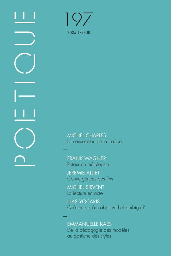 Revue poétique n.197