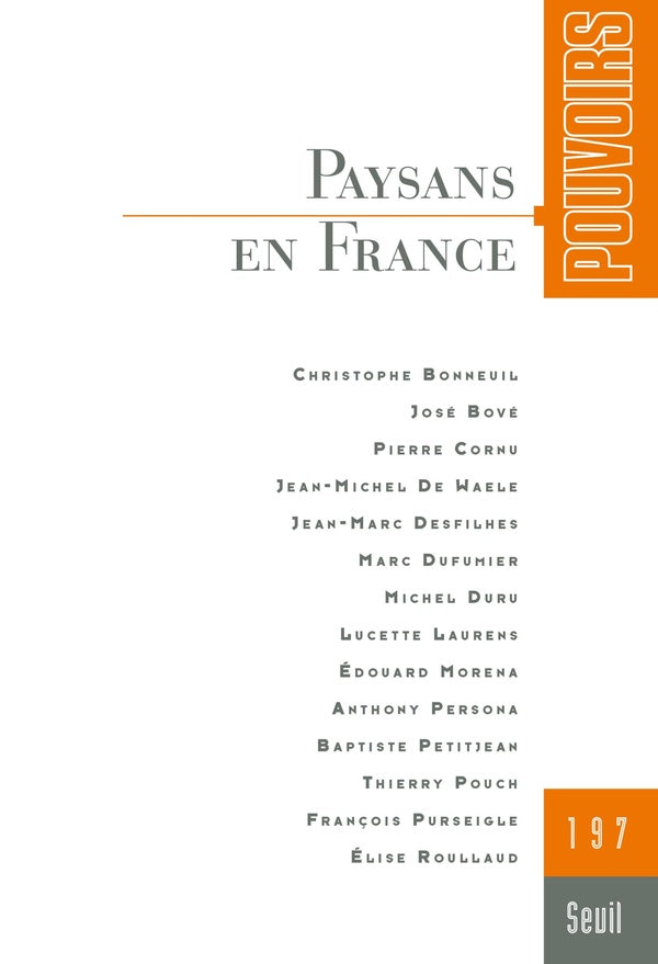 Pouvoirs n.197 : Paysans en France