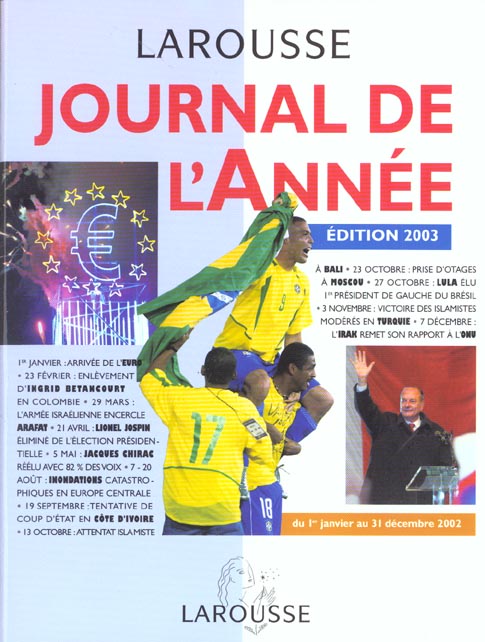 Journal de l'annee ; edition 2003