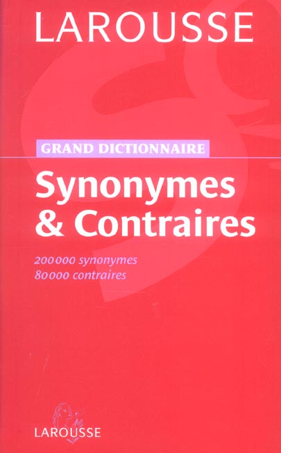 Grand dictionnaire synonymes et contraires