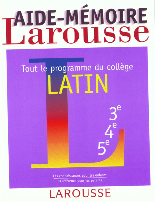 Aide-memoire latin