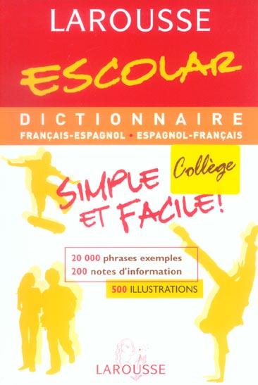 Larousse escolar ; francais-espagnol, espagnol-francais