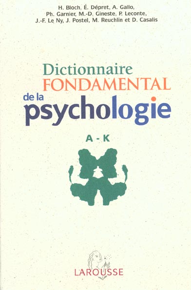Coffret dictionnaire fondamental de la psychologie a-k et l-z