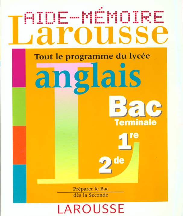 Aide-mémoire lycée anglais