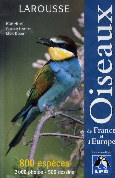 Guide des oiseaux de france et d'europe