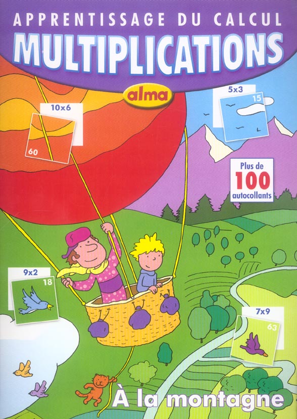 Apprentissage du calcul ; multiplications ; a la montagne