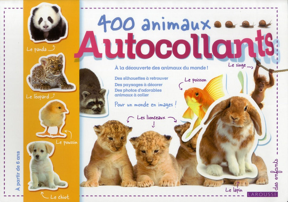 400 autocollants d'animaux