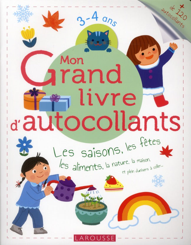 Mon grand livre d'autocollants ; les saisons, les fêtes, les aliments...