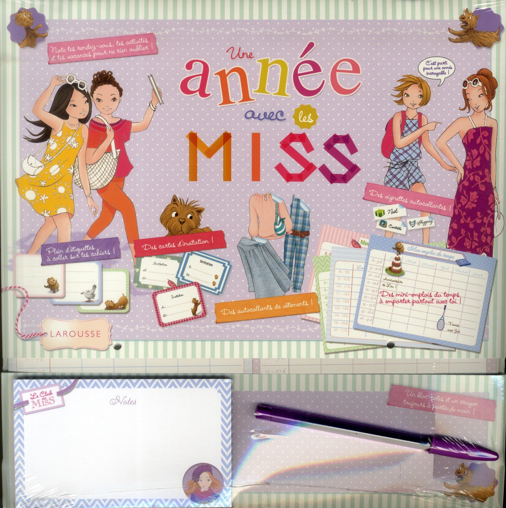 Calendrier une année avec les miss