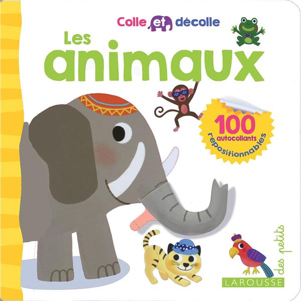 Colle et décolle ; les animaux