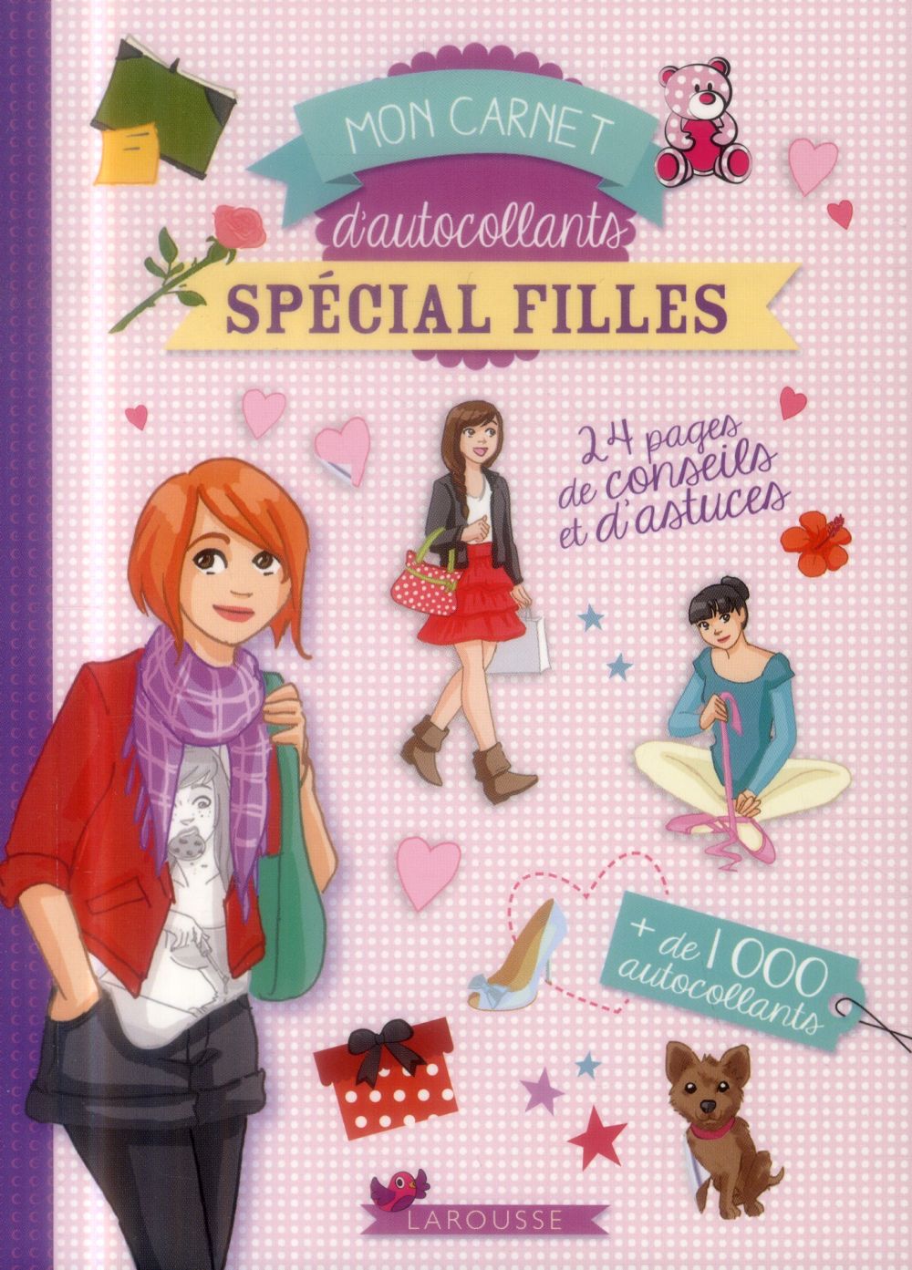Mon carnet d'autocollants ; spécial filles