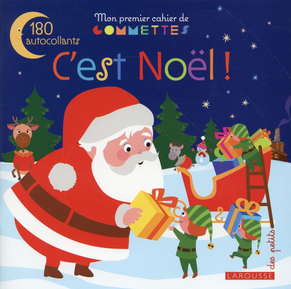 Mon premier cahier de gommettes ; c'est Noël