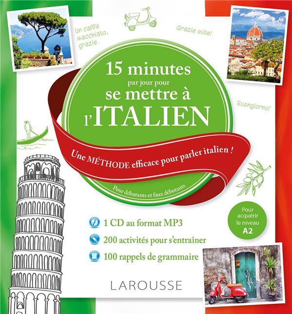 15 min par jour pour se mettre à l'italien
