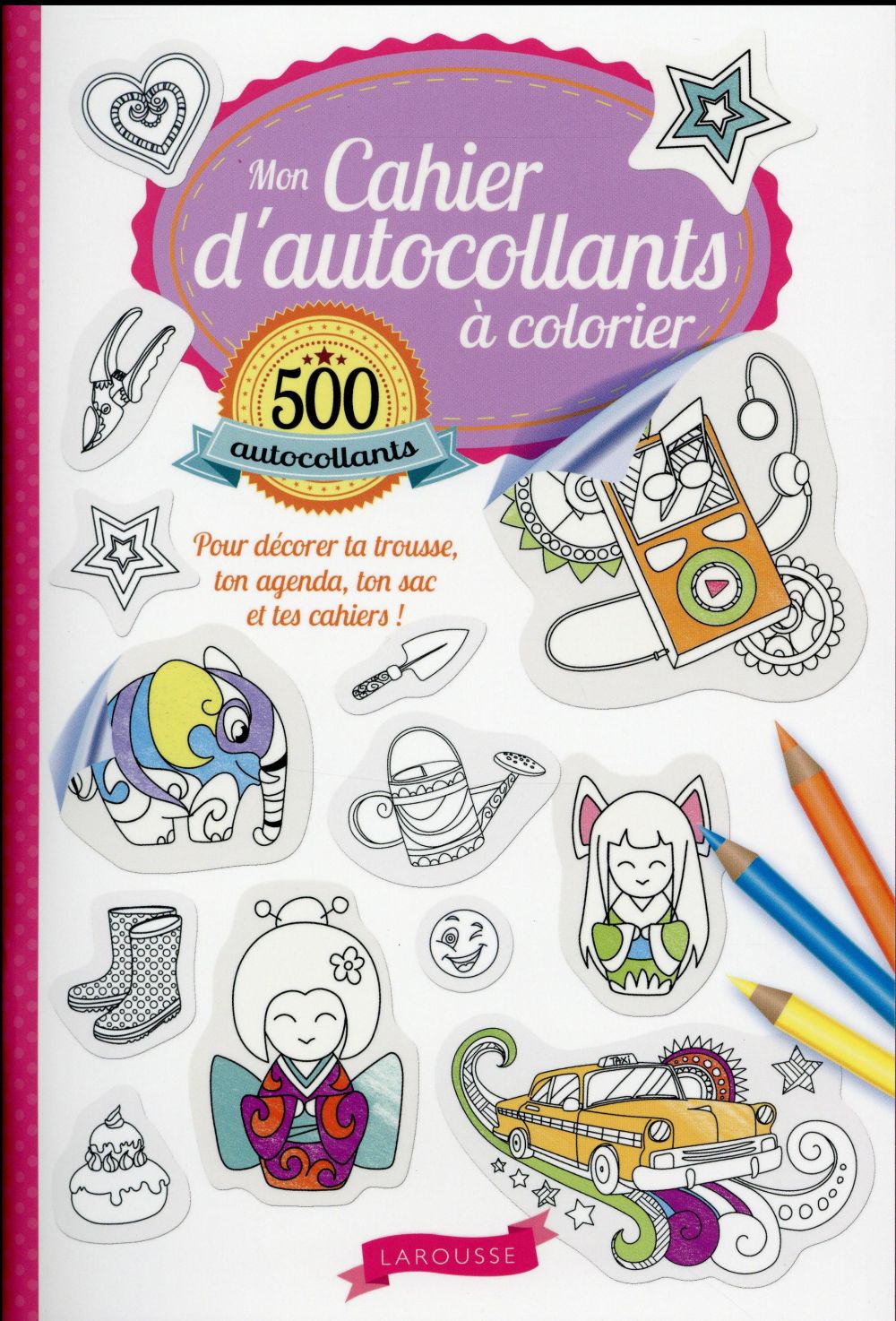 Mon cahier d'autocollants à colorier