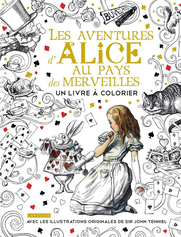 Alice au pays des merveilles ; un livre à colorier