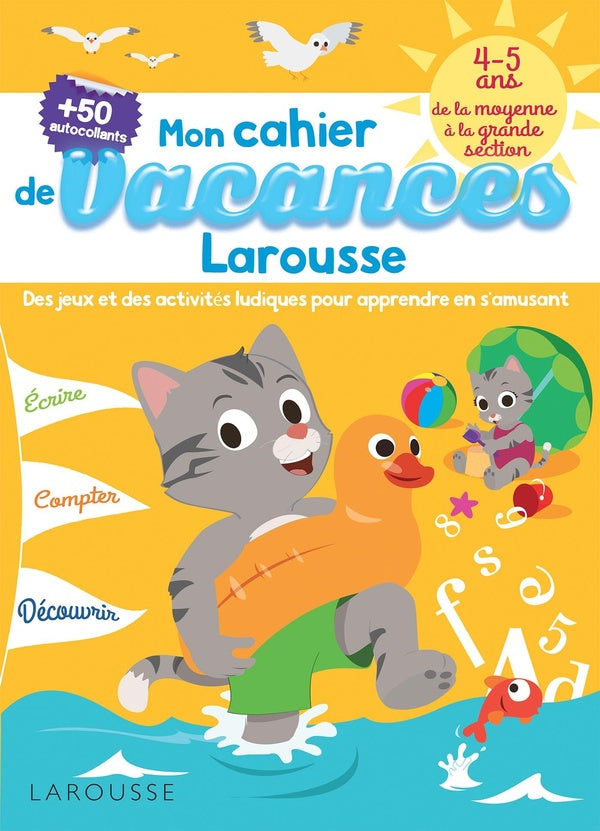 Cahier de jeux de vacances Larousse ; 4-5 ans