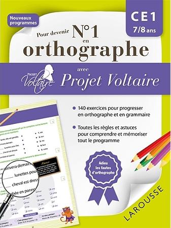 Pour devenir n°1 en orthographe avec projet Voltaire ; CE1