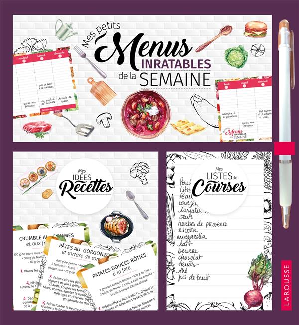 Mes petits menus inratables de la semaine
