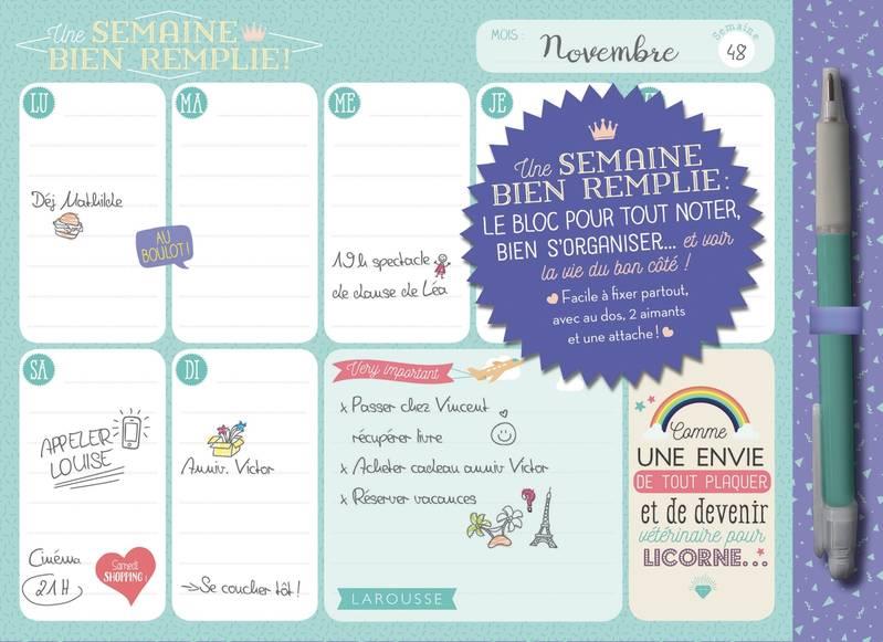 Une semaine bien remplie (édition 2018/2019)