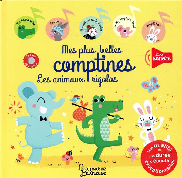 Mes plus belles comptines, les animaux rigolos