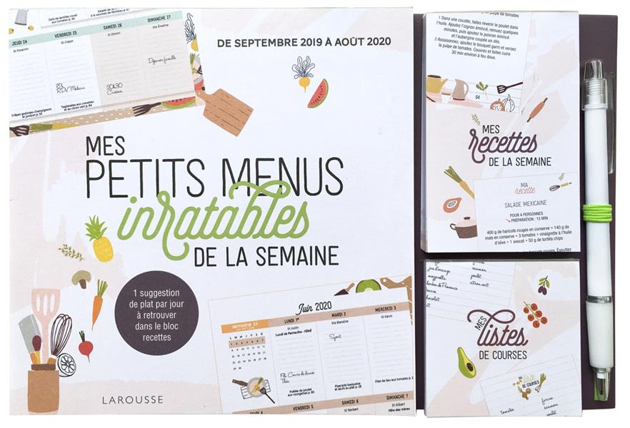 Mes petits menus inratables de la semaine