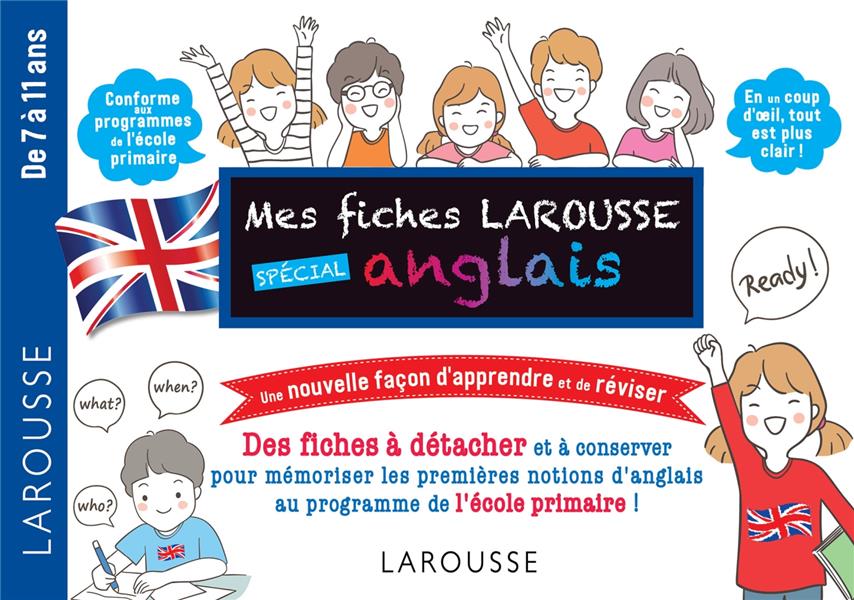 Fiches de révision cycle 3 anglais