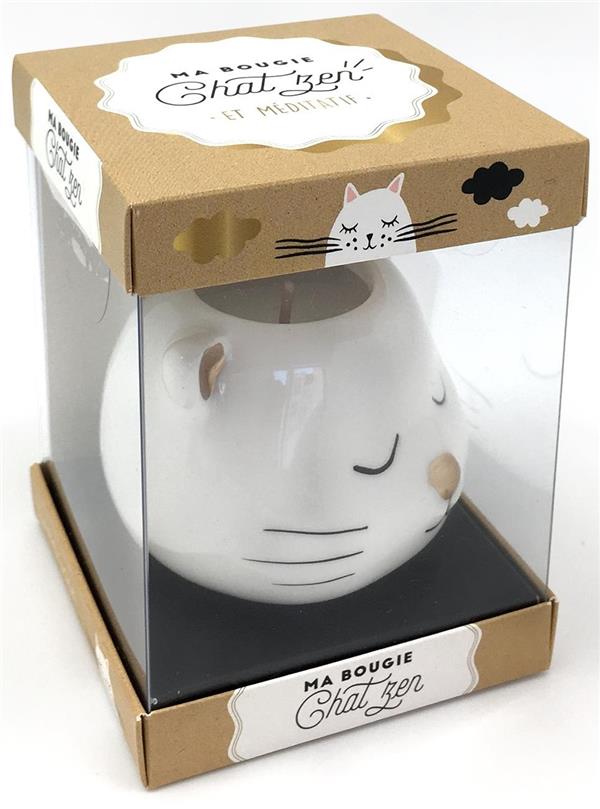 Ma bougie chat zen et méditatif
