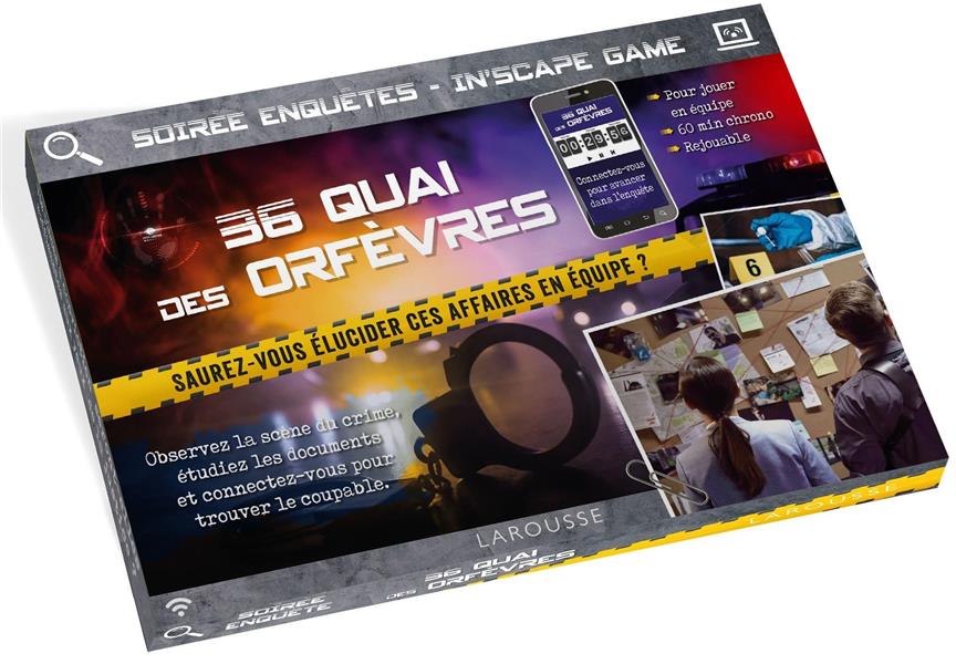 Soirée enquête in'scape game ; 36 quai des Orfèvres