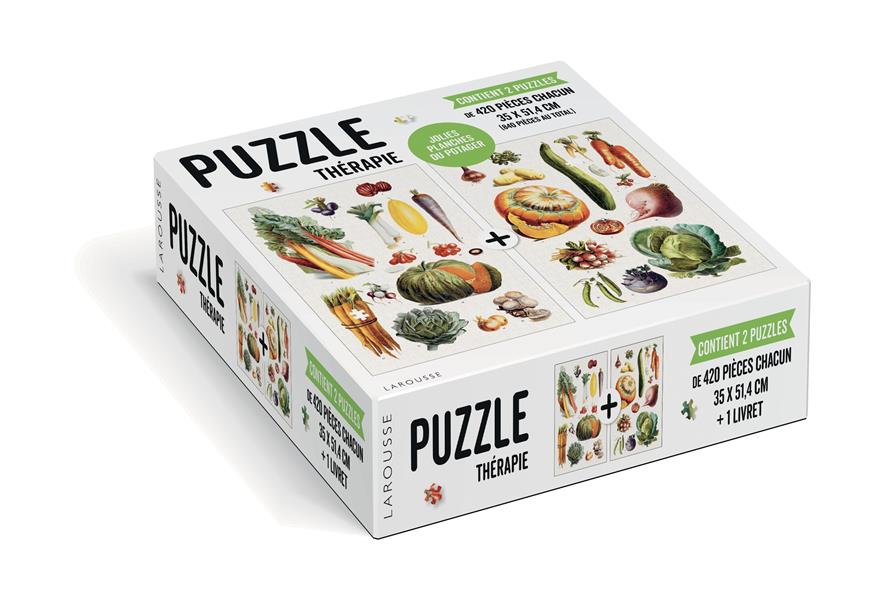 Puzzle thérapie ; jolies planches du potager