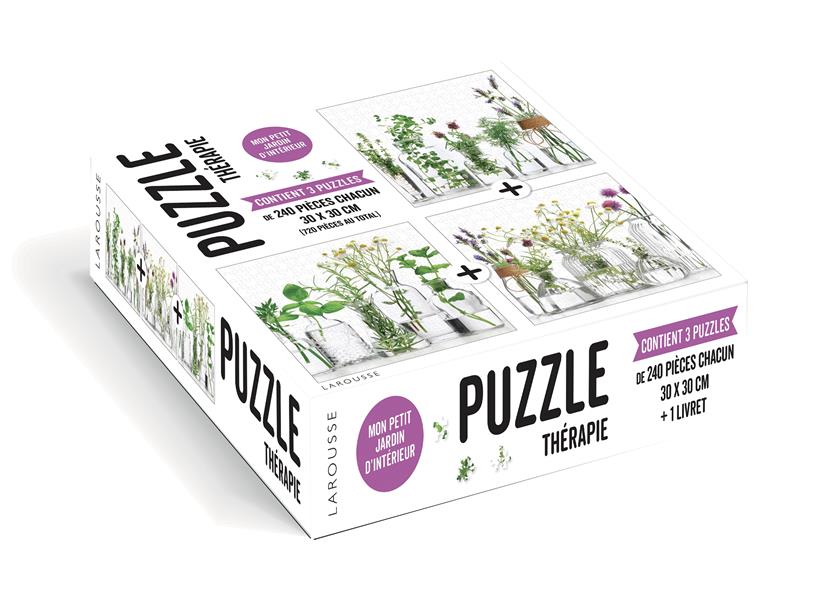Puzzle thérapie ; mon petit jardin d'intérieur