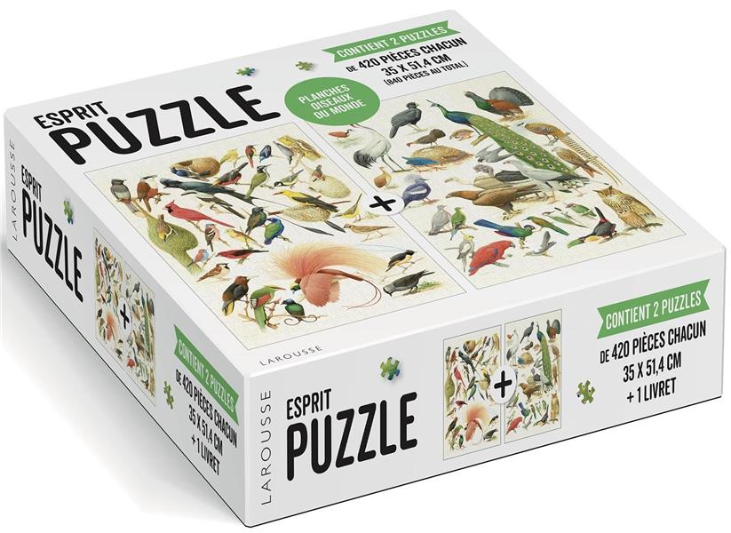 Esprit puzzle : planches oiseaux du monde