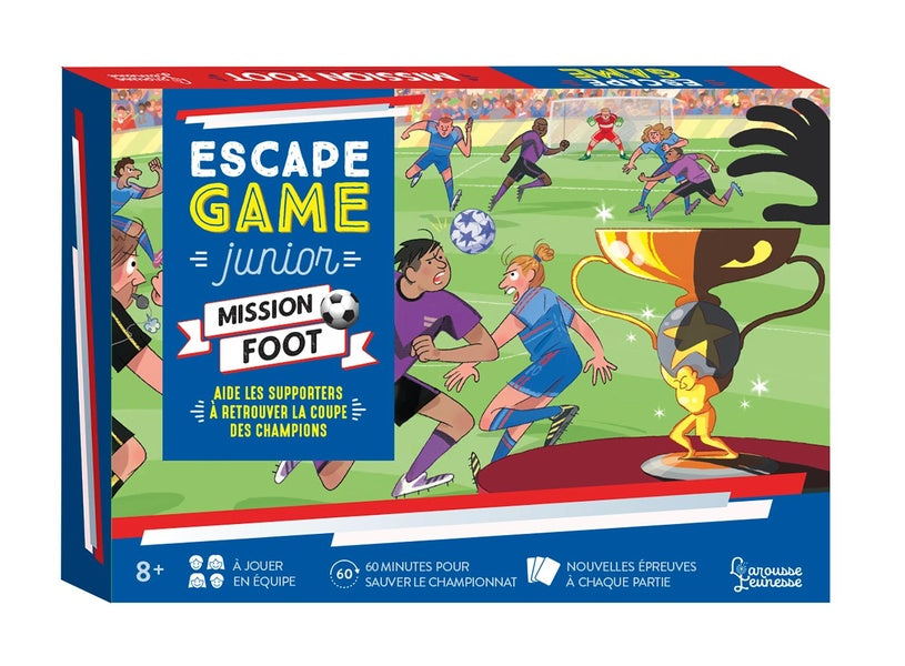 Escape game junior : Mission foot ; aide les supporters à retrouver la coupe des champions
