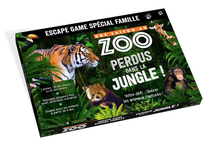 Une saison au zoo : escape game spécial famille ; perdus dans la jungle !