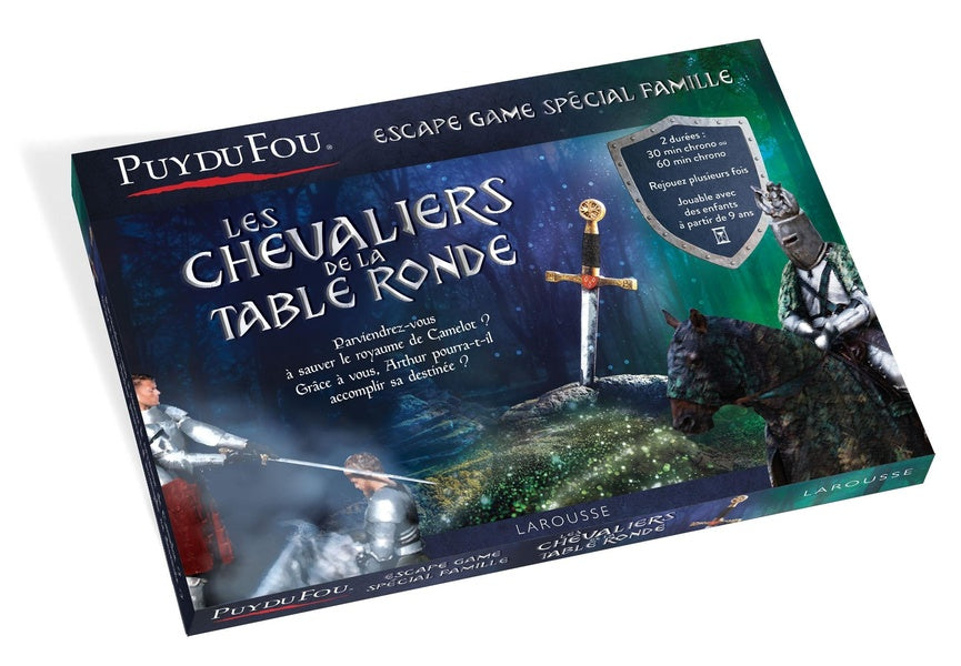 Les chevaliers de la table ronde ; escape game spécial famille ; Puy du Fou