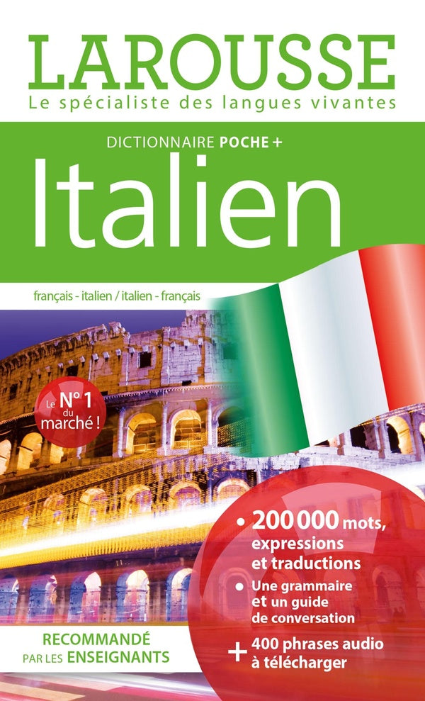 Dictionnaire Larousse poche + ; français-italien / italien-français