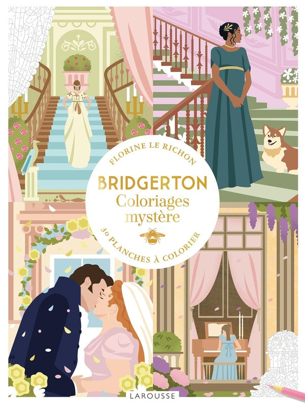 Bridgerton : Coloriages mystères ; 30 planches à colorier