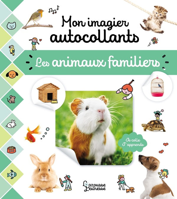 Mon imagier autocollants : Les animaux familiers