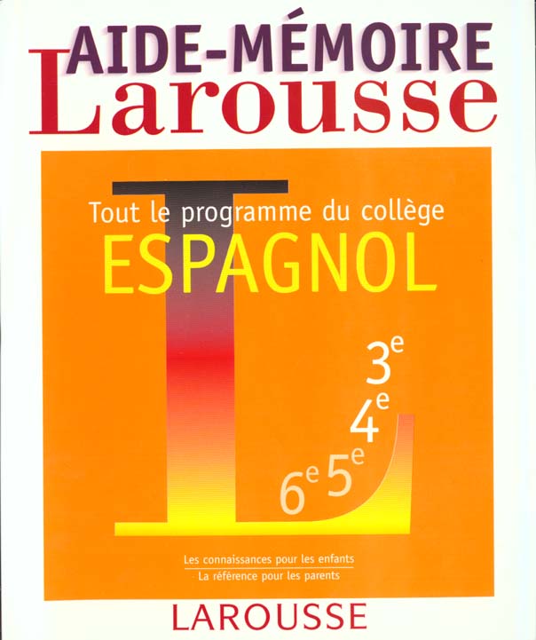 Aide-memoire espagnol