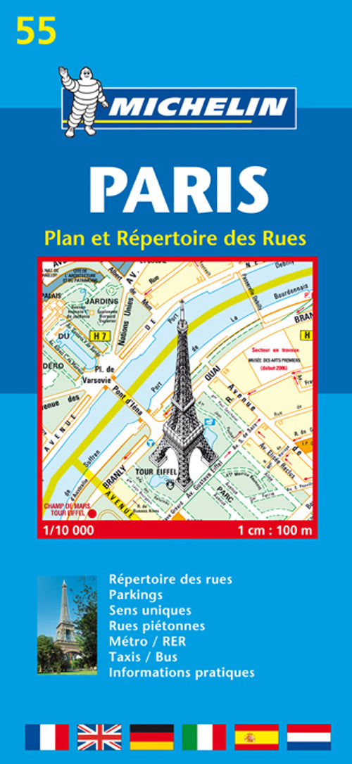 Paris ; plan et répertoire des rues ; 55 - flash vidéo