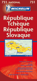 Carte routiere 731 republique tcheque, slovaque - flash vidéo