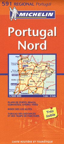 Carte routière ; Portugal nord - flash vidéo