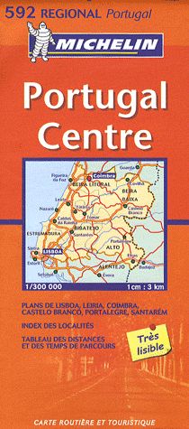 Portugal centre ; carte routiere et touristique - flash vidéo