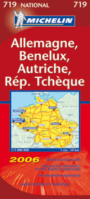 Carte routiere 719 allemagne/benelux/autriche/republique tcheque 2006 - flash vidéo