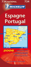 Carte routiere 734 espagne portugal 2006 - flash vidéo